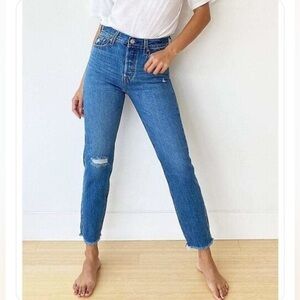 Levis Wedgie Icon Fit Athens Hera button fly 28” womens jeans buttonfly